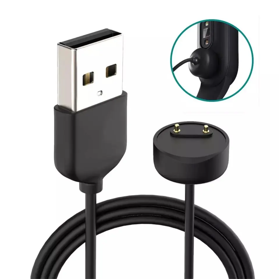 Magnetic Chargers for Xiaomi Mi Band 5 6 7 USB Charging Cable for MiBand 5 6 Pure Copper Core Power Cord Smart Watch Charger