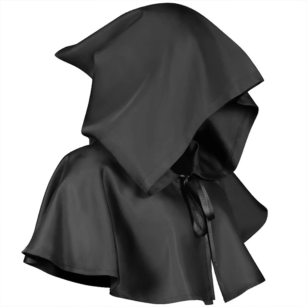 Witch Wizard Fancy Punk Cloak Unisex Props Party Dress Up Adult Hooded Vampire Devil Capes Gothic Cosplay Halloween Costume