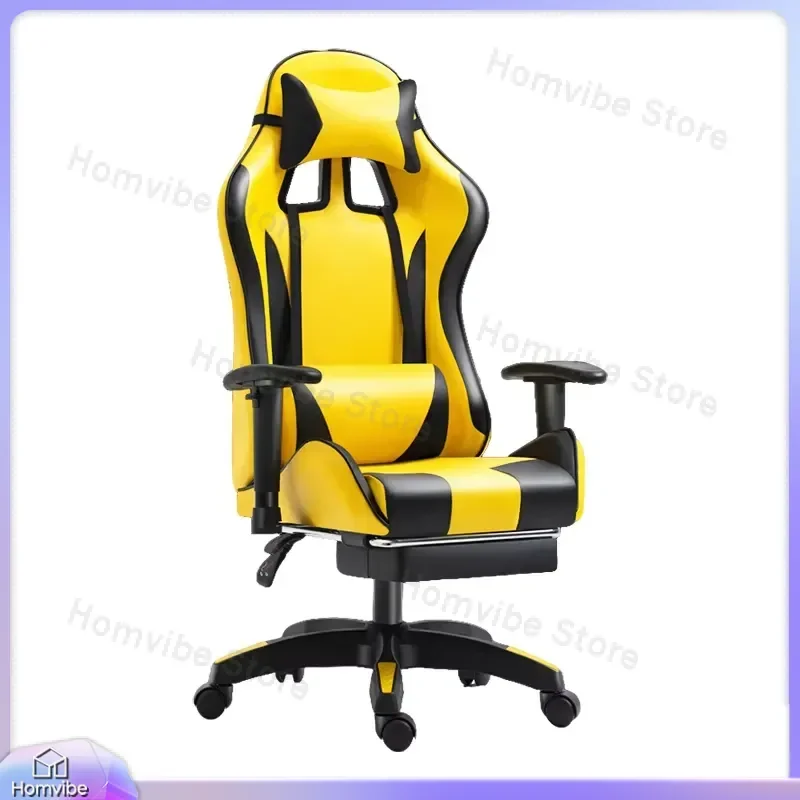 Ergonomic Gaming Chair with Lumbar Support and Headrest Adjustable Height Racing Style Computer Chair for Home Office Esports view 2