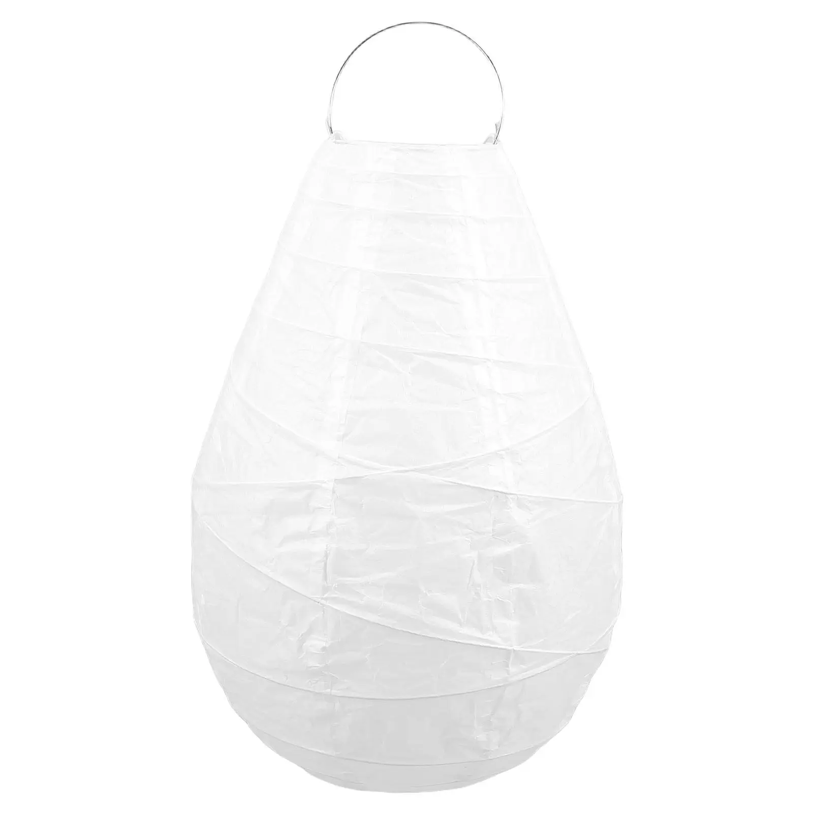 Minimalist White Paper Lantern with Teardrop Design Hanging Lamp Shade for Cozy Ambiance Festive Christmas Valentine Decor Light view 4