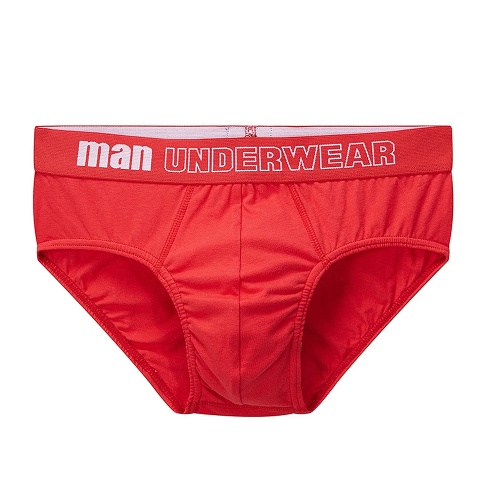 

Holiday Spring Summer Male Underwear Men Cotton Briefs Mid-rise Sexy Slight Stretch Solid Color Underpants 95 Cotton 5 Spandex