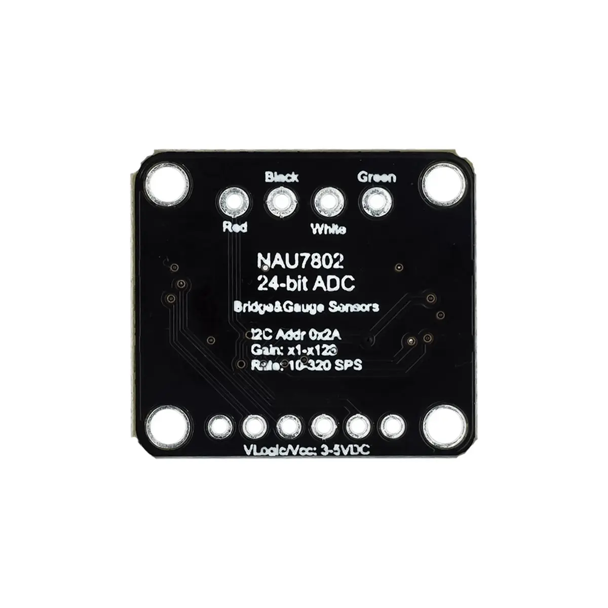 A64I NAU7802 24-Bit ADC Module Compatible with STEMMA QT/Qwiic for Data Conversion and Pressure Measurement