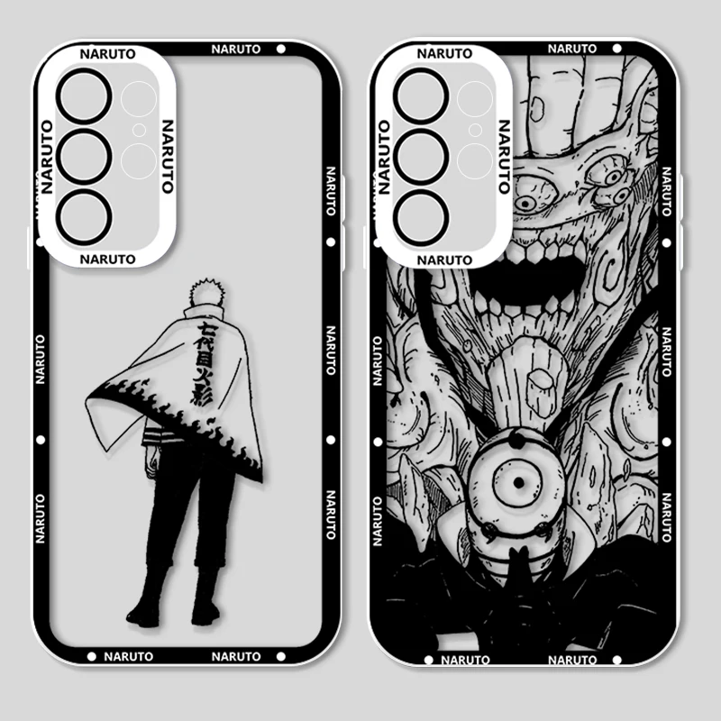 Anime Narutos Hokage For Samsung Galaxy S23 S22 S21 S20 Pro FE Ultra A23 A52 A53 A71 Angel Eyes Transparent Phone Case