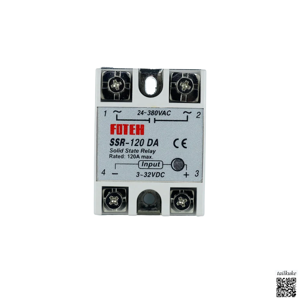 

Single Phase DC Controlled AC Solid State Relay SSR-90DA/100DA/120DA Normally Open Type