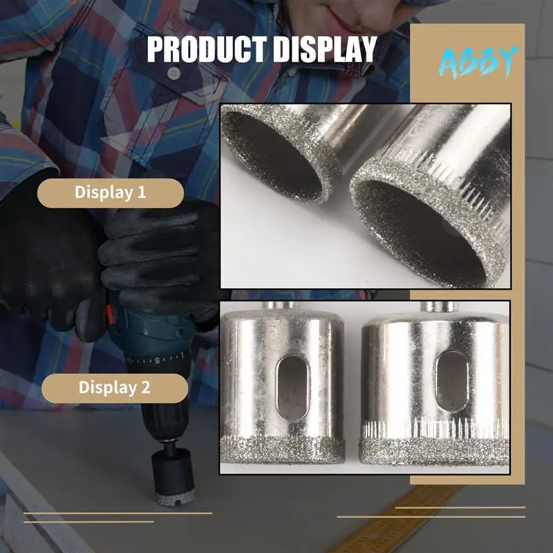 

ABBY-Diamond Drill Bits,10Pcs 6-32Mm Hole Saw Diamond Drill Bit Hollow Core Drill Bit Set For Diamond Coating, Carbon Steel For