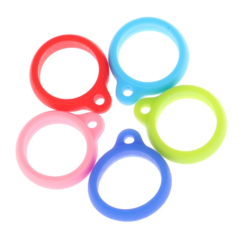 

10Pcs Universal Rubber Ring Rope Pen Lanyard Holder Soft Hoop in Multiple Sizes 8/13/20/16mm Silicone Ring Bands for Various Use