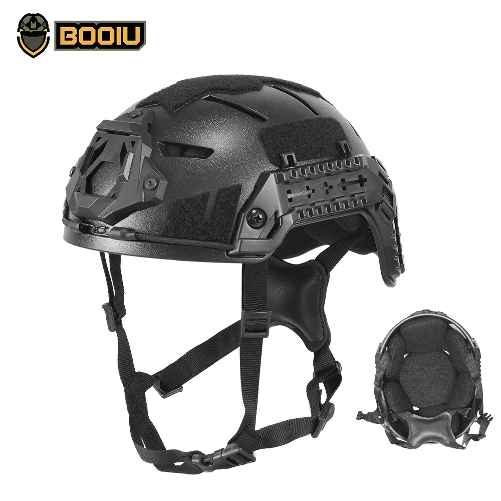 BOOIU Tactical Helmet ABS Child Helmet for Head Circumference 50-55cm Outdoor Sport CS Riding Airsoft Helmets Protect Equipment