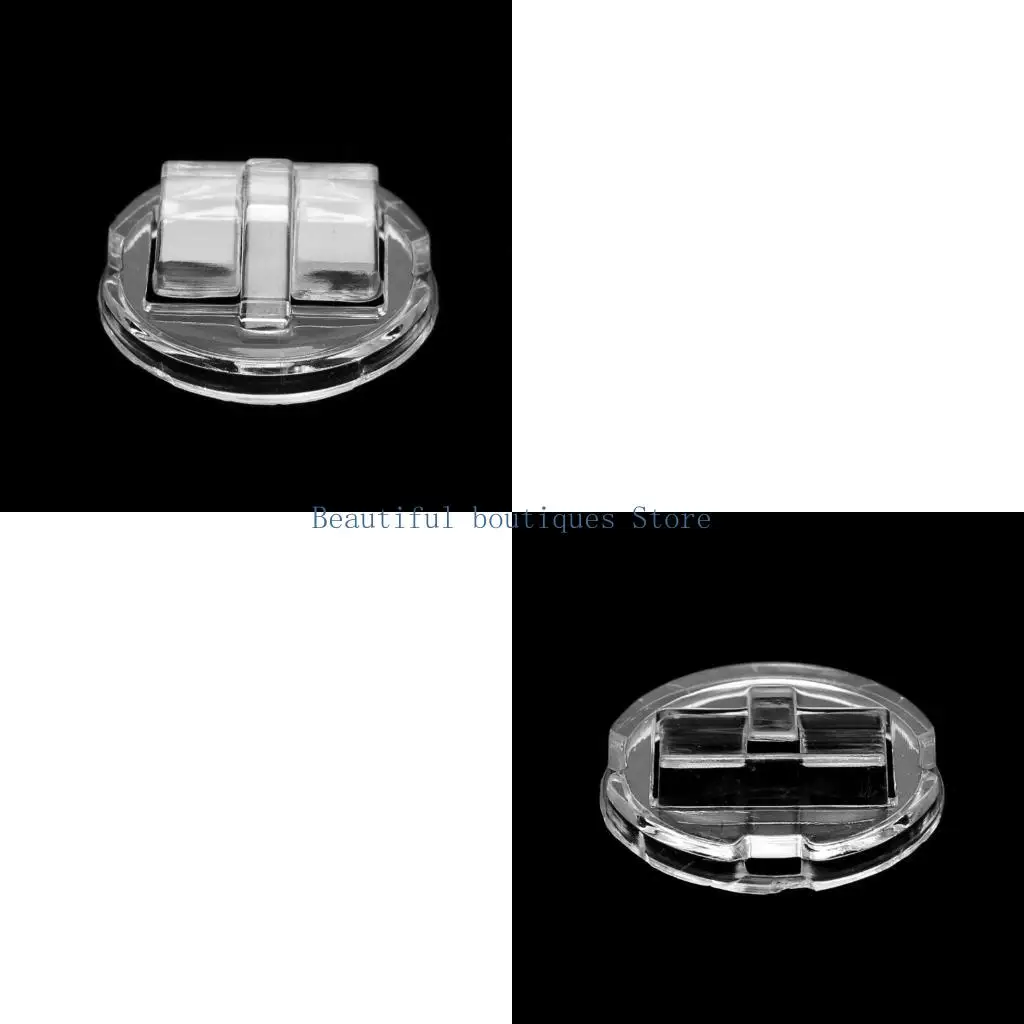 U4LF Plastic Ring Display Clip Transparent Stand Holder Round Base Organizer Props High Quality Finger Ring Display Holder