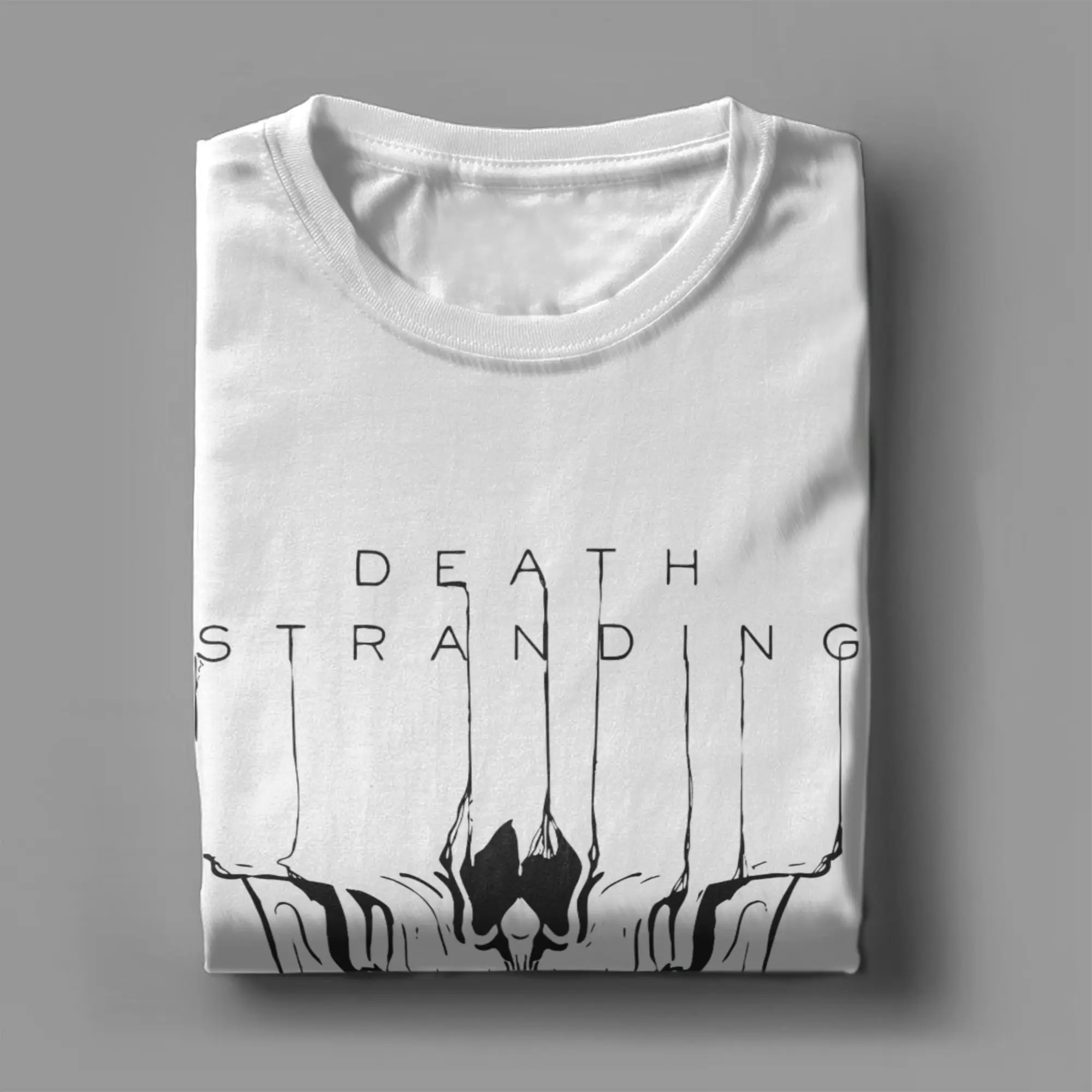 Men T-Shirts Death Stranding Amazing Pure Cotton Tees Short Sleeve Metal Gear Solid Reedus Norman Game T Shirts O Neck Clothing