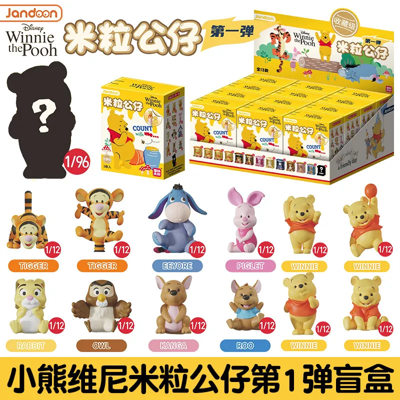 2026 New Jandoon Disney Winnie The Pooh V1 Series Mini Figures  Blind Box Collectible Trendy Toys For Boys And Girls Collectors