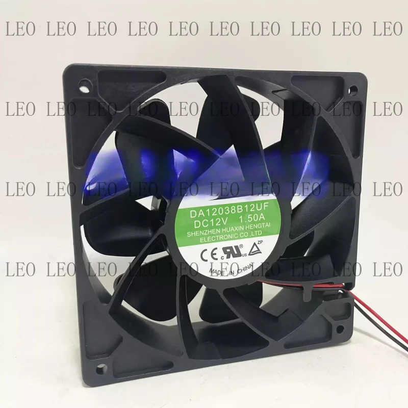 MY 1PCS For M DA12038B12UF 12V 1.50A 12CM 2-Wire Dual-Ball Bearing Inverter Cooling Fan