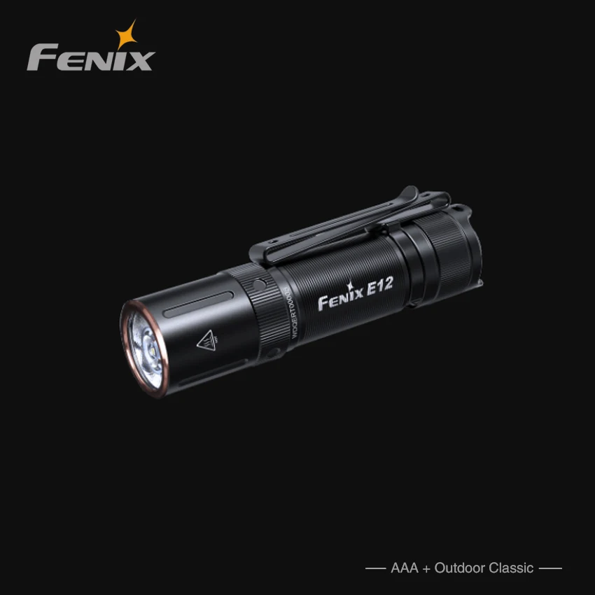 New Fenix E12 V2.0 MATCH CA18 160 Lumens EDC LED Flashlight Torch