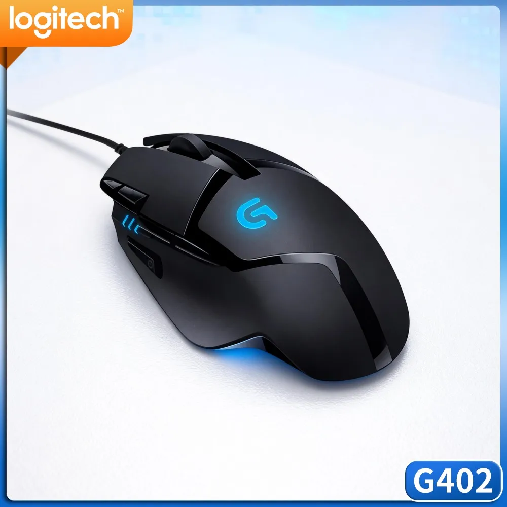 Logitech G402 USB Wired Mouse Delta‑Zero Precision Sensor Lightweight Body For Laptop Leisure Gaming And Office Work