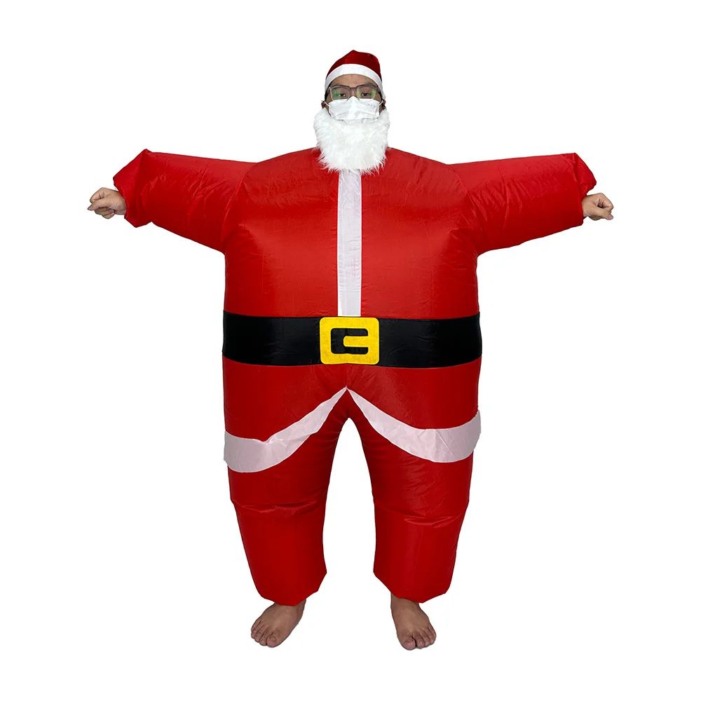 Disfraces inflables divertidos de Navidad hombre de jengibre Santa Claus elfo muñeco de nieve árbol pingüino adulto chico Halloween fiesta de Carnaval