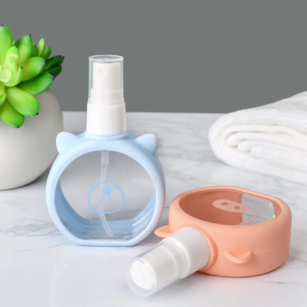 4 個のトラベルスプレーボトル小型詰め替え可能漏れ防止液体容器ポータブルトラベルミストスプレー香水化粧ボトル