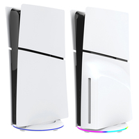 RGB Vertical Stand with Anti-Slip Pad LED Base Gaming Stand Stable Console Base Bracket for PS5 Slim Disc/Digital Version