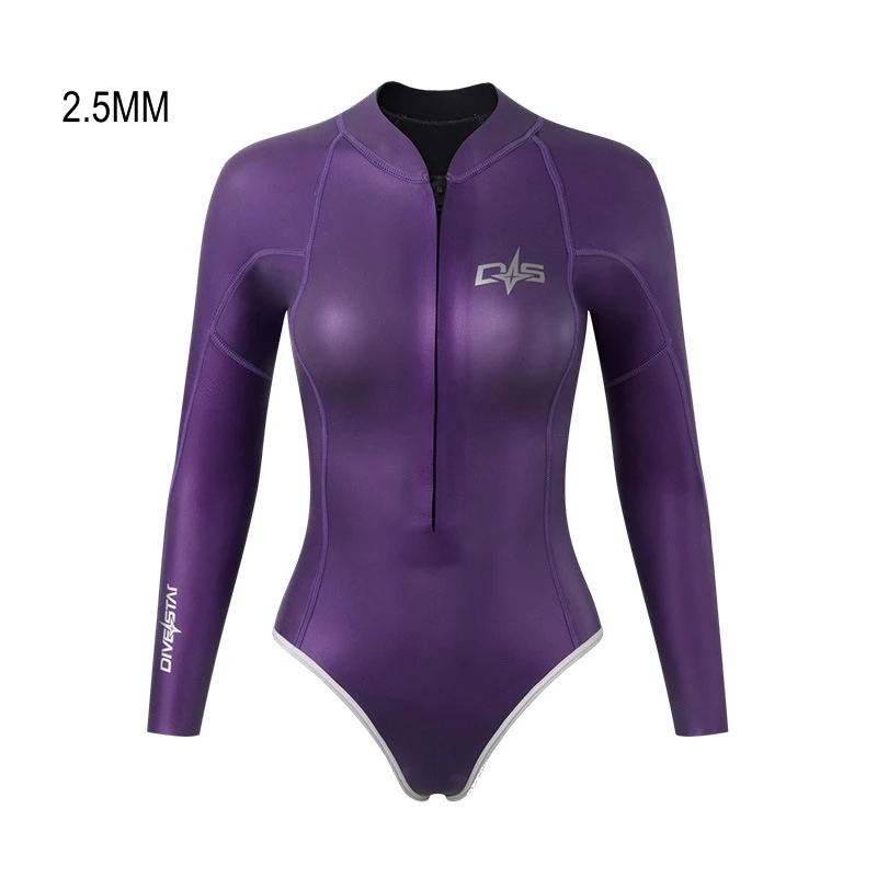 

2.5MM Women Scuba Keep Warm Outdoor Water Sports Spearfishing Swim WetSuit Neoprene Long Sleeve Snorkeling Kayaking Diving Suit