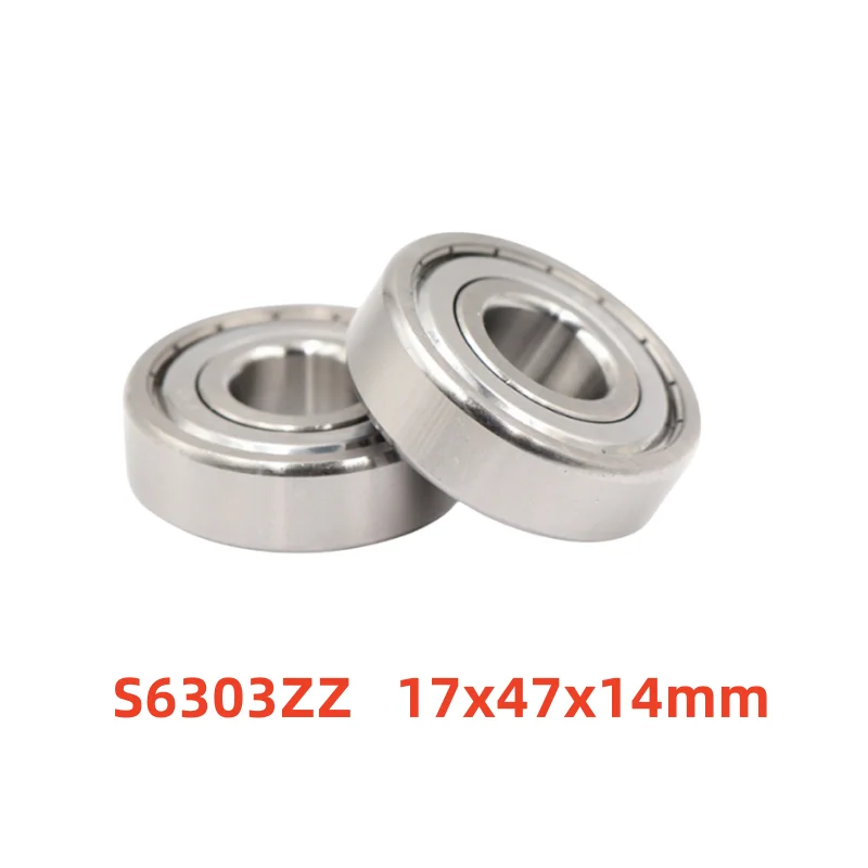 

10pcs stainless steel bearing S6303ZZ 17x47x14mm deep groove ball bearing S6303 S6303Z 17*47*14 mm