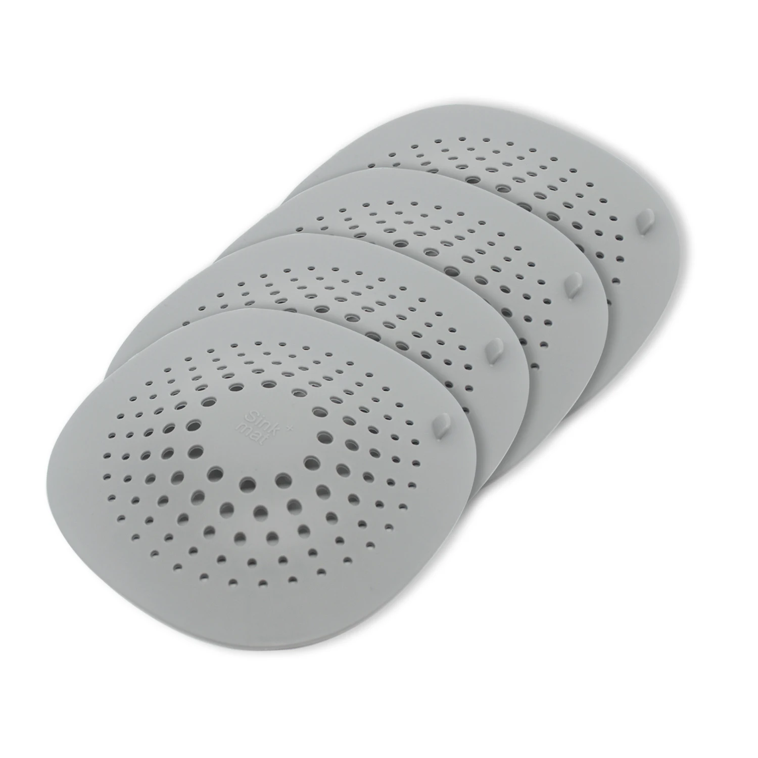 

4 Pieces of Silicone Drain Pipe Protector, with Suction Cup, Kitchen and Bathroom Sink Filter, Bathtub Drain Cover