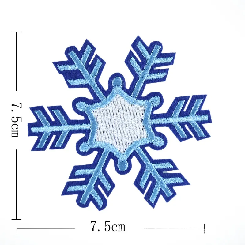 

Exquisite Snowflake Maple Leaf Cloth Sticker Badge Shirt Pants Hole Decoration Adhesive Clothing Accessories Embroidery Patch