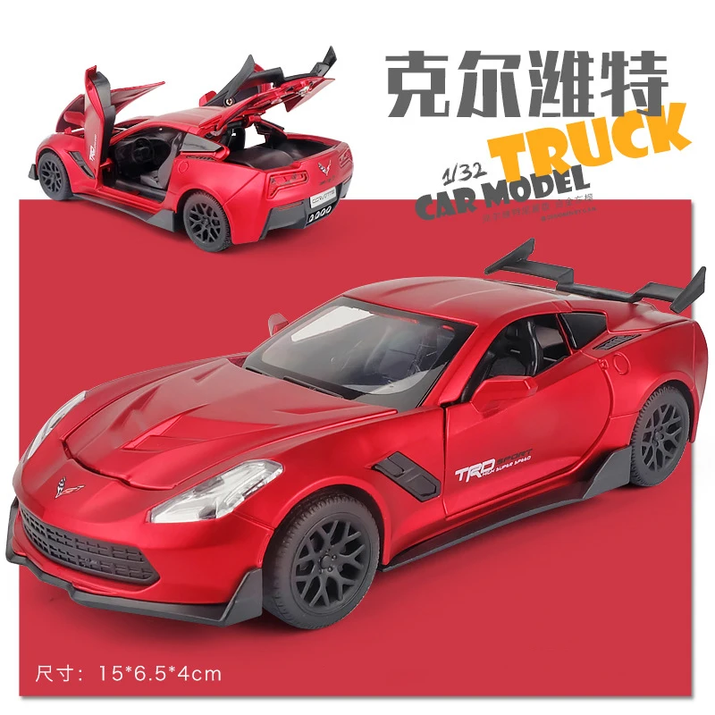 1:32 Corvette ZR1 Supercar Toy Car Model Car Diecast Simulation Metal Alloy Vehicles Miniature Scale for Children Gifts