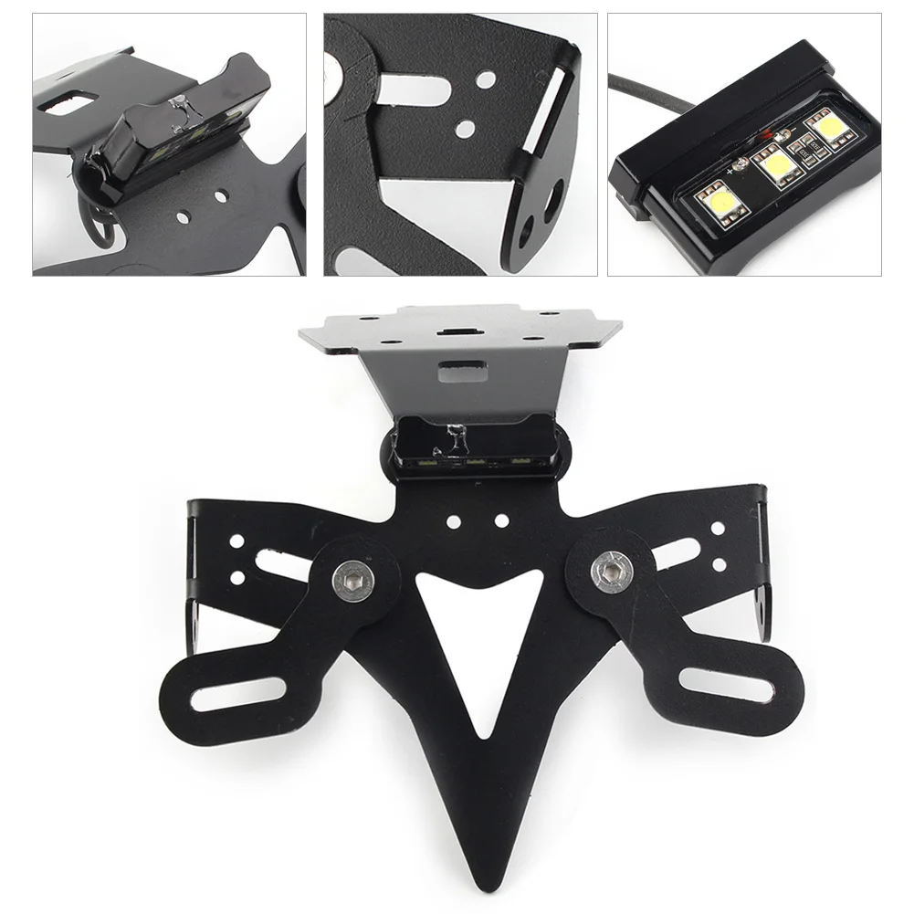 

Black Steel Motorbike Fender Eliminator License Plate Holder For Suzuki GSX-S 750 2017-2019 / GSX-S 1000 1000F 2015-2019