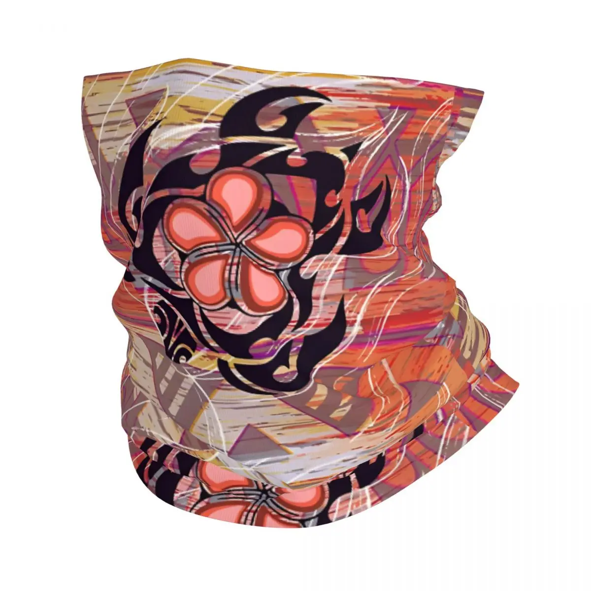 Hawaiian Samoan Polynesian Turtle Bandana Neck Gaiter Printed Balaclavas Wrap Scarf Multifunctional Cycling Running Men Adult