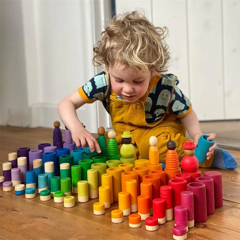 Mandala Loose Parts Play Materials Open Ended Toys Wooden Kids Imaginative Play Sustainable Montessori Educational Wooden Toys