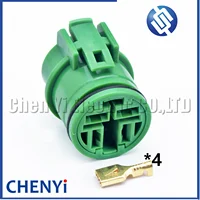 Conector hembra de 4 pines serie 6,3, enchufe de arnés impermeable de corriente grande para alternadores tipo Mitsubishi Nippon
