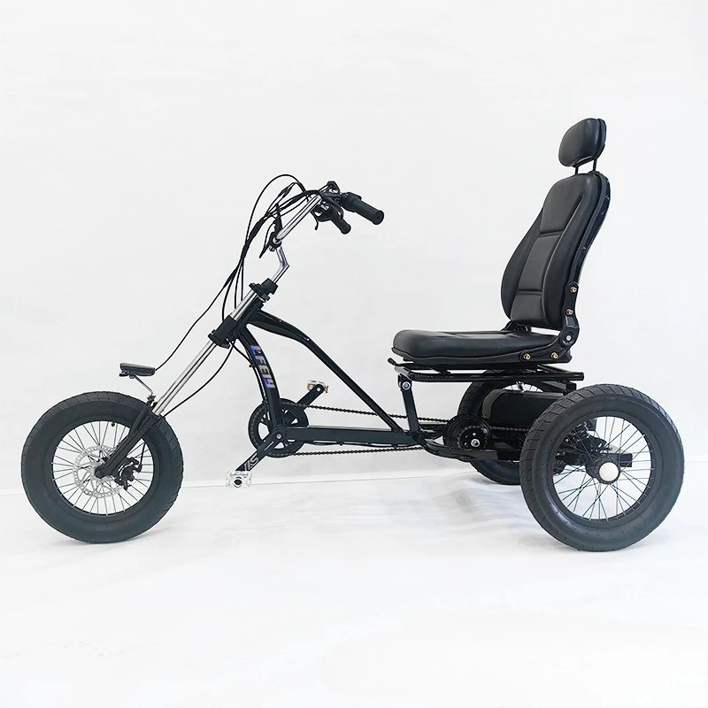 

16-Inch reclining car outlet electric power tricycle adult pedal tricycle