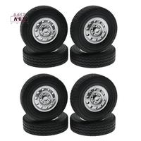 A41Z-8Pcs Rubber Wheel Tire Tyre For WPL D12 Mini 1/16 RC Drift Truck Car Spare Parts Accessories