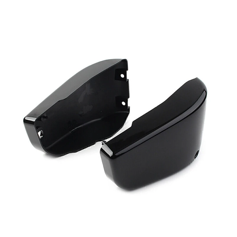 Black Battery Side Covers Protection For Kawasaki Vulcan VN 1500 Classic Nomad Replacement Parts