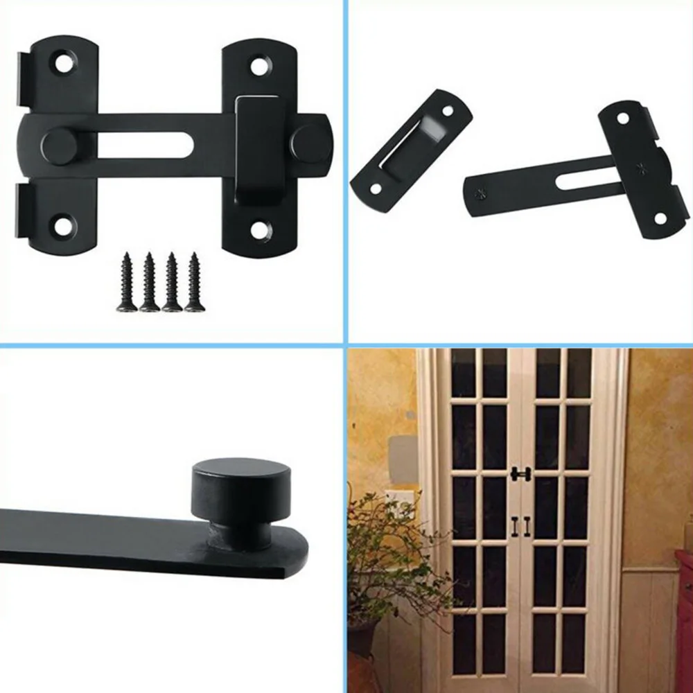 Safety Door Bolt Gate Latch Bolt Door Flip Latch Screws Stainless Steel Installation Latch Lock Safety New Practical