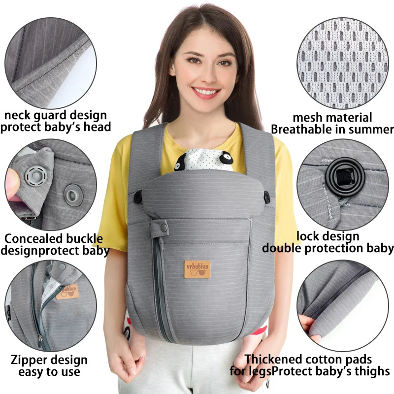 2022 Newborn Quick dry baby carrier summer cool comfortable infant baby sling carrier baby gear shoulder Foldable baby carrier