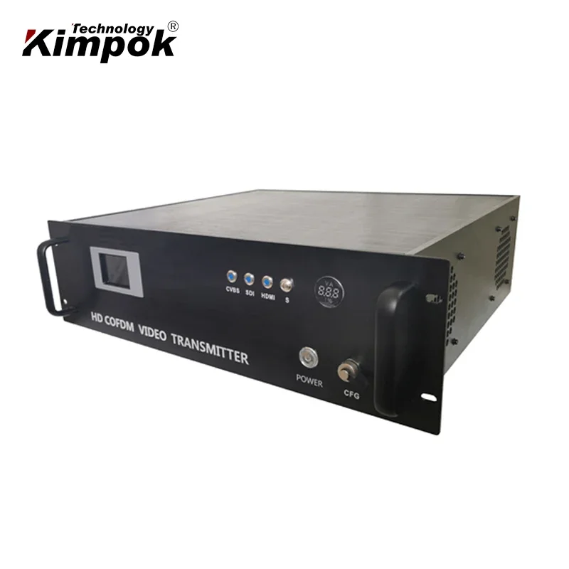 60 Watt Long Range Wireless Video Transmitter COFDM Modulation for Sea Security Forces