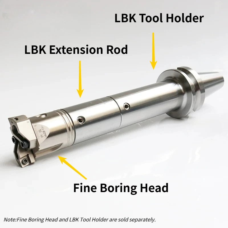 1PCS LBK Extension Arbor Constant Diameter Lengthening Bar BT30 BT40 Tool Holder for Fine Boring Head RBH EWN 30/45/60/90/100L