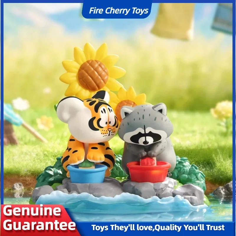 

Новый продукт, оригинальная слепая коробка с изображением тигра, каваи, фигурки маленьких тигров, набор моделей, коллекционная милая игрушка в подарок для детей