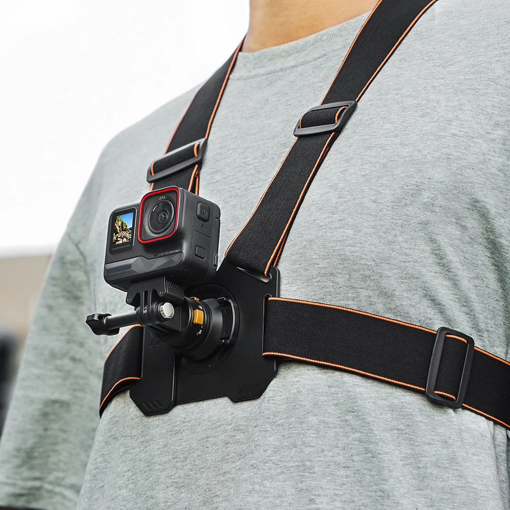 for Sports Camera Double Shoulder Chest Strap Sports Camera First View Quick Release Chest Strap Fixing Accessories