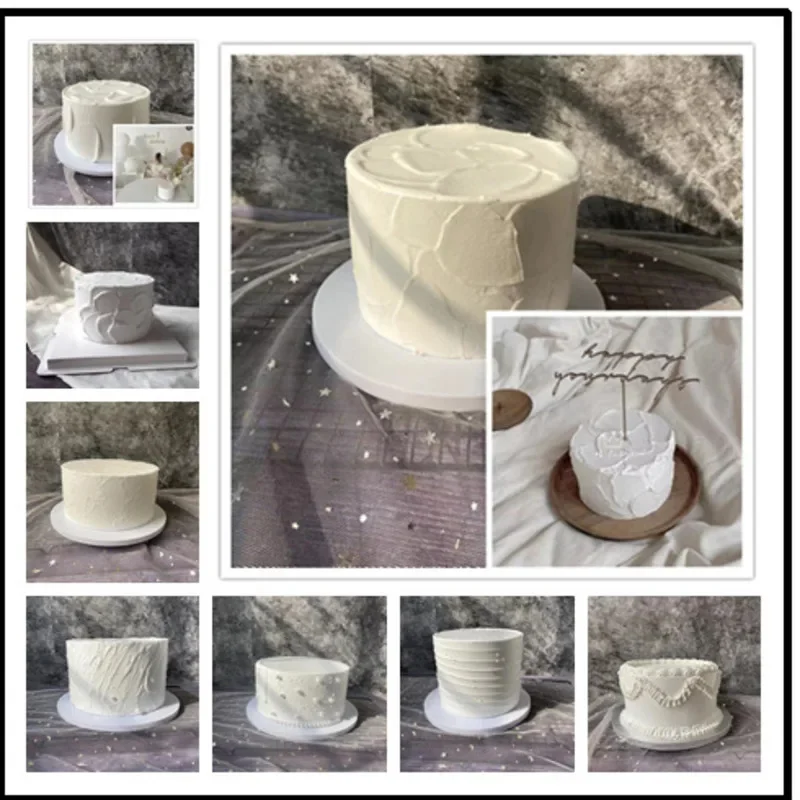 6/8 inch DIY Simulatie Taart Model Embryo Verjaardag Nep Taart Verjaardagstaart Dessert Winkel Simulatie Etalage Prop Decor