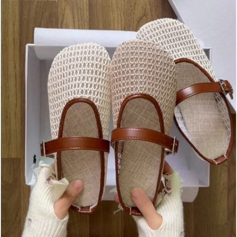 2026Women's Summer Slip-On Sandals with Fishnet Mesh and Openwork Design Soft, Durable Slip-Resistant view 2