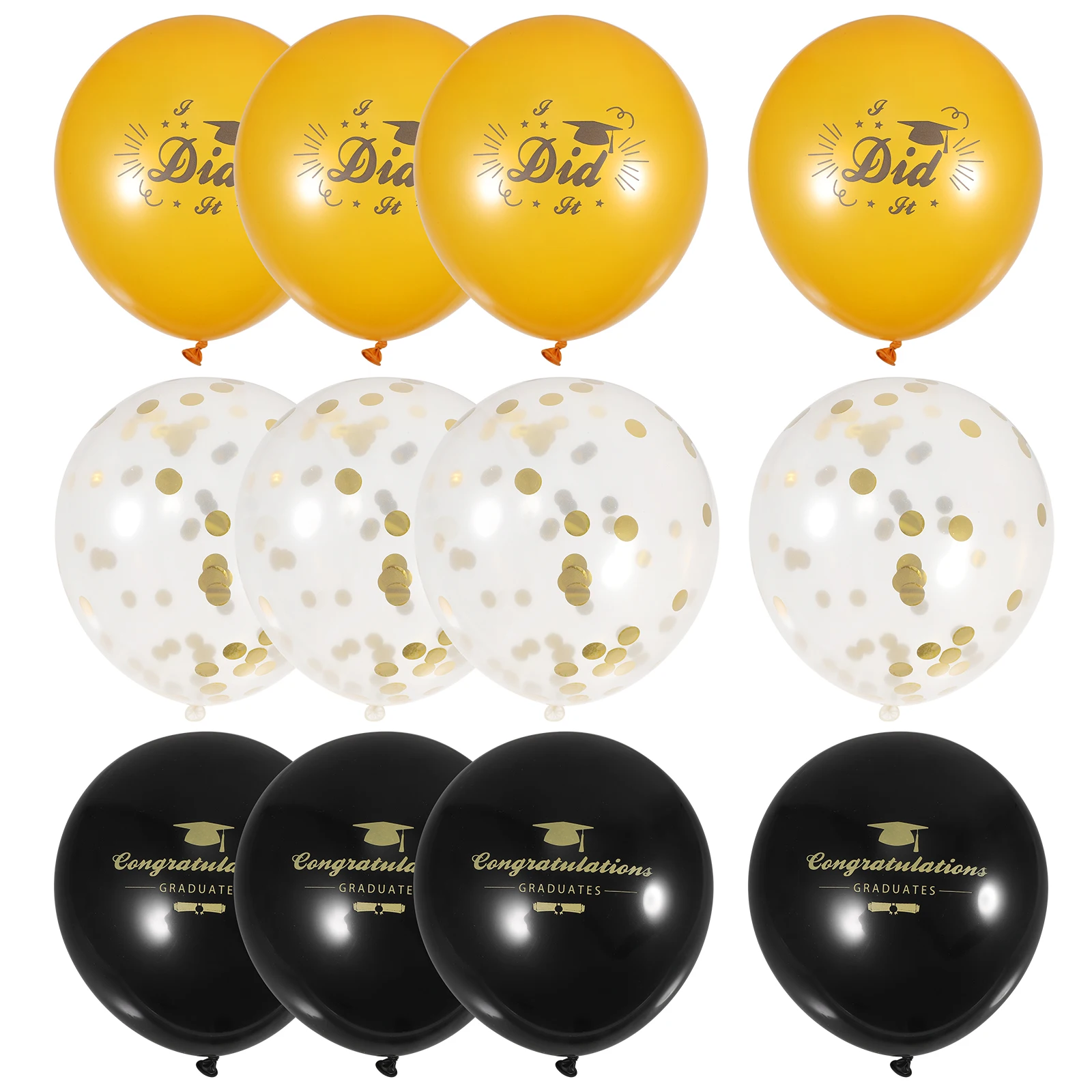 

1Set Graduation Balloons Latex Balloon Set Congrats Grad Graduation Party Ornament Photo Props Supplies Party Adornment