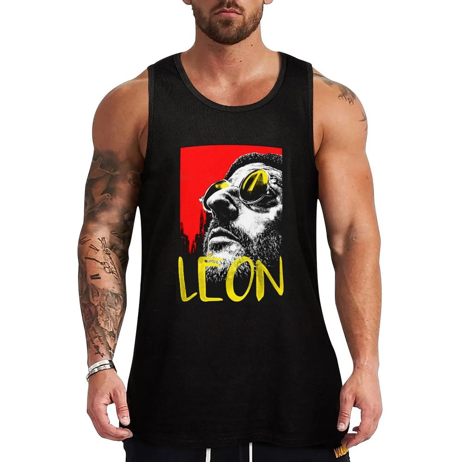

Léon майка жилет мужская мужская футболка фитнес мужская одежда без рукавов мужские футболки