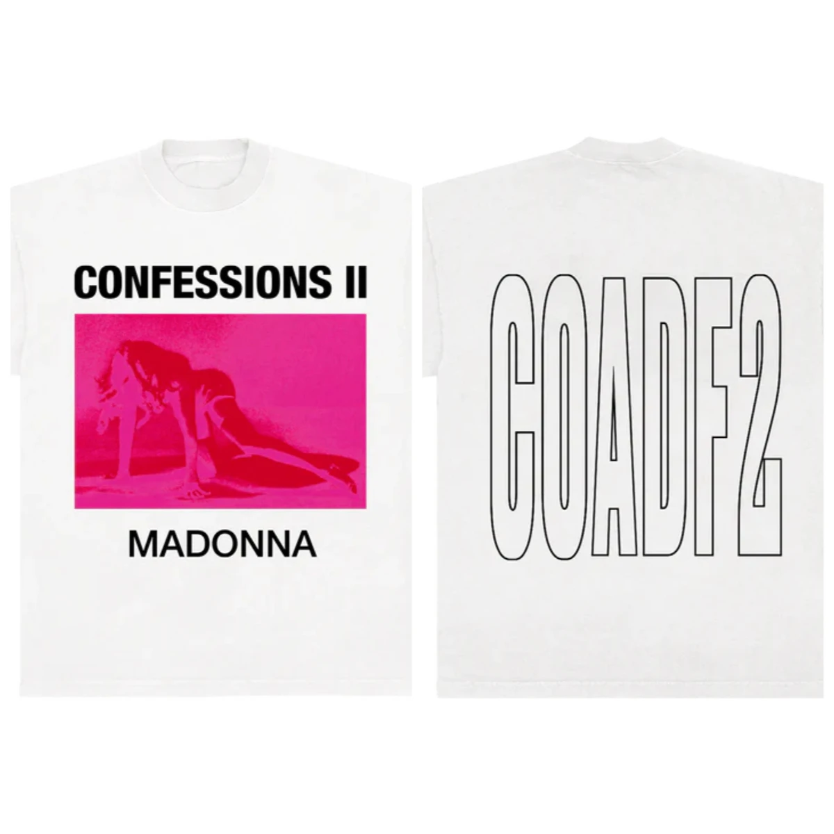 2026 Madonna's New Album Confessions II Summer Men's Cotton T-shirt for Fans Comfortable and High-Quality Retro 2000 Style