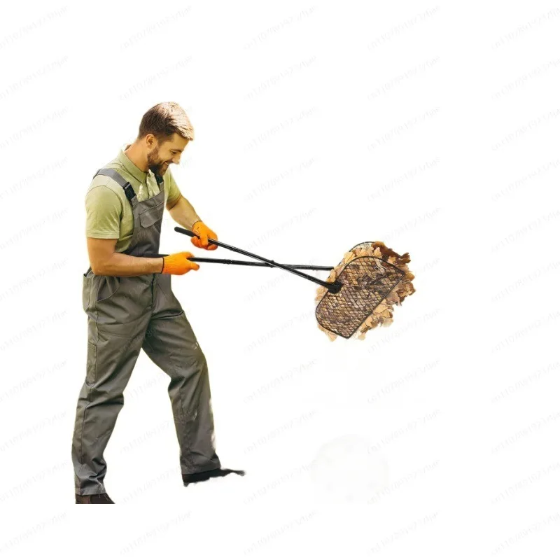 Gardening Garden  Clip Long Handle Light Metal  Grab Rake Leaf Collector Leafand Grass Picker