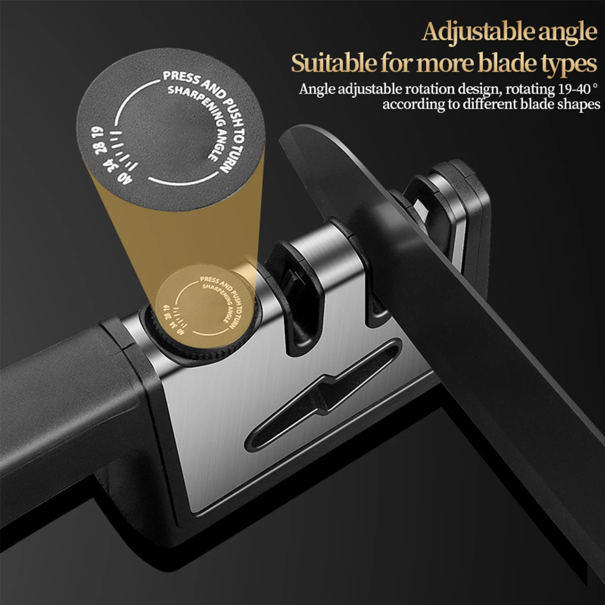 Precision Cutter Sharpener 3-Stage Professional Adjustable Precise Multi-stage Kitchen Sharpening Tool For Home Restaurant