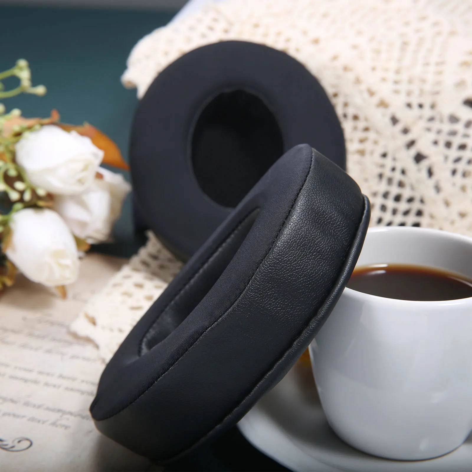 2 pz/paia cuffie auricolari di ricambio, copertura protettiva per cuffie montata sulla testa, per cuffie Sony MDR-7506 MDR-V7 MDR-CD900ST