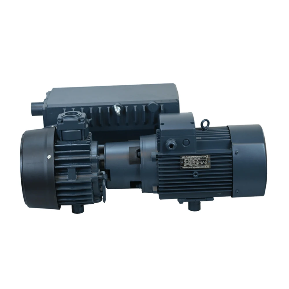 0.1~0.5mbar Industrial Oil Lubricated Rotary Vane Vacuum Pump For Thermoforming And Vacuum Packaging