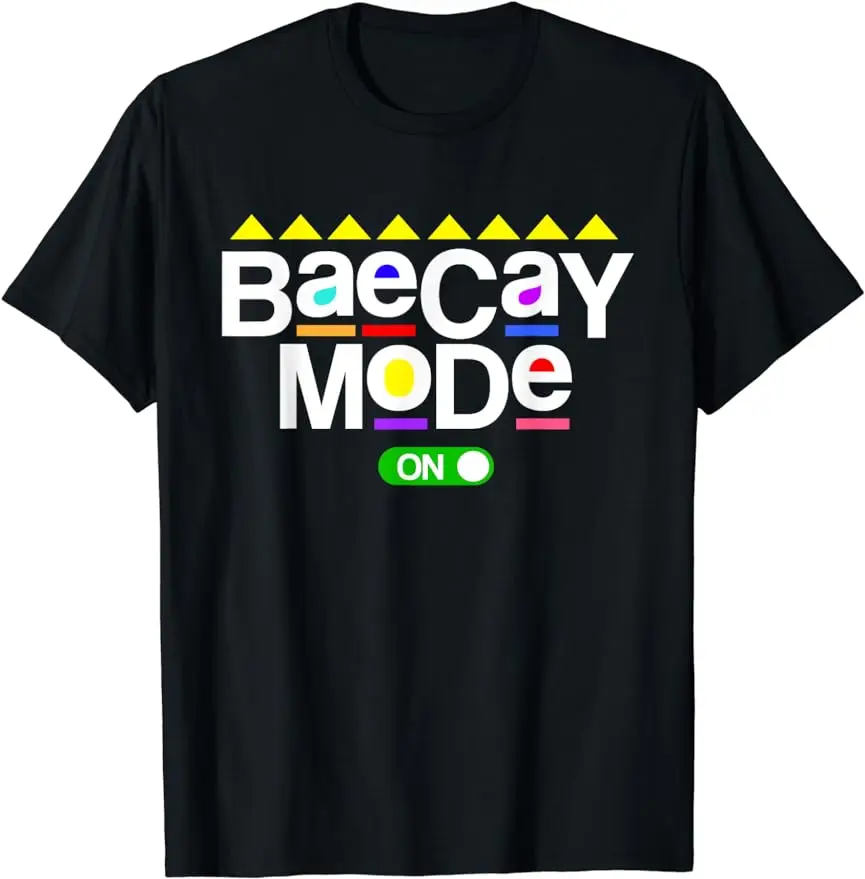 

Baecay Mode Vacation Boyfriend Girlfriend 80's 90's Vintage Printed T-Shirt Summer Casual Fashion O-neck New Style Short-sleev