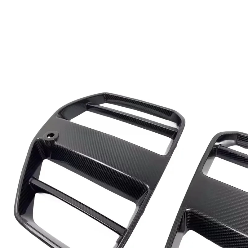 

Carbon Fiber Front Bumper Grille Nose Trim Cover ST Style For 2021+ Models