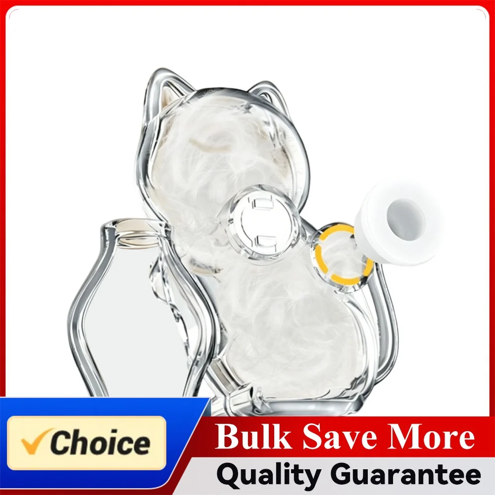 Memory Capsule Refrigerator Magnet with Mini Vase Memorial Pet Hairs Collector for Pets Hairs Removal and Home Cleaning Use